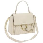 Pre-owned Leather handbags Chloé Pre-owned , White , Dames