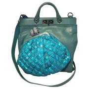 Pre-owned Leather handbags Marc Jacobs Pre-owned , Green , Dames