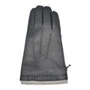 Donkerbruine elegante herenhandschoenen Orciani , Black , Heren