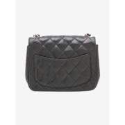 Pre-owned Leather shoulder-bags Chanel Vintage , Black , Dames