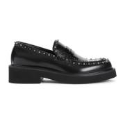 Zwarte Loafer Schoenen voor Mannen Valentino Garavani , Black , Heren