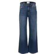 Retro-chique wijde pijp jeans DNM Pure , Blue , Dames