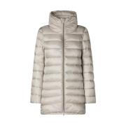 Beige Winterjas Dames Slim Fit Save The Duck , Beige , Dames