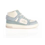 Hoge leren sneakers - Wit Calvin Klein , Green , Dames