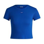 Baby Tee voor vrouwen Hugo Boss , Blue , Dames