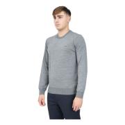 Grijze Crewneck Sweater Essentiële Minimalistische Stijl Lacoste , Gra...