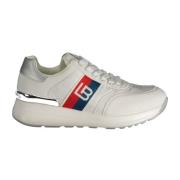 Sportieve witte vetersneakers met contrastdetails Laura Biagiotti , Wh...