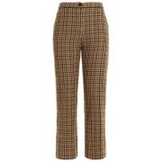 Prins van Wales Ruit Broek Pinko , Multicolor , Dames