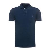 Klassieke Slim-Fit Polo Shirt Ralph Lauren , Blue , Heren