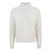 Witte Sweater Panino Max Mara Studio , White , Dames