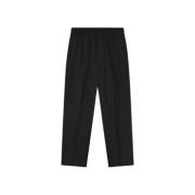 Slim Elastische Tailored Broek Olaf Hussein , Black , Heren