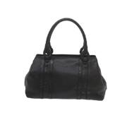 Pre-owned Leather handbags Bottega Veneta Vintage , Black , Dames