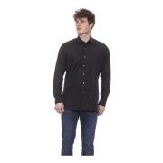 Veelzijdig Italiaans Kraag Shirt Bagutta , Black , Heren