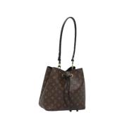 Pre-owned Canvas shoulder-bags Louis Vuitton Vintage , Brown , Dames