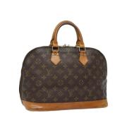 Pre-owned Canvas handbags Louis Vuitton Vintage , Brown , Dames