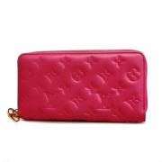 Pre-owned Leather wallets Louis Vuitton Vintage , Pink , Dames