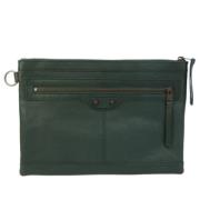 Pre-owned Leather balenciaga-bags Balenciaga Vintage , Green , Dames