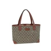 Pre-owned Leather gucci-bags Gucci Vintage , Beige , Dames