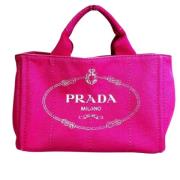 Pre-owned Canvas prada-bags Prada Vintage , Pink , Dames