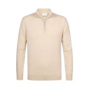 Luxe Gebreide Kleding voor Mannen Profuomo , Beige , Heren