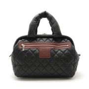 Pre-owned Leather chanel-bags Chanel Vintage , Black , Dames