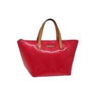 Pre-owned Leather handbags Louis Vuitton Vintage , Red , Dames