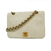 Pre-owned Leather chanel-bags Chanel Vintage , Yellow , Dames