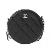 Pre-owned Leather chanel-bags Chanel Vintage , Black , Dames