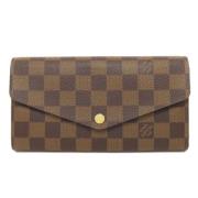 Pre-owned Canvas wallets Louis Vuitton Vintage , Brown , Dames