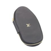 Pre-owned Leather pouches Louis Vuitton Vintage , Black , Dames