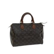 Pre-owned Canvas handbags Louis Vuitton Vintage , Brown , Dames