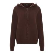 Merino Hoodie Kostuum Penelope - Bruin Cesare Gaspari , Brown , Dames