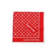 Pre-owned Silk scarves Louis Vuitton Vintage , Red , Dames