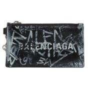 Pre-owned Leather wallets Balenciaga Vintage , Black , Dames