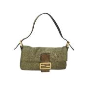 Pre-owned Canvas fendi-bags Fendi Vintage , Green , Dames