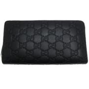 Pre-owned Leather wallets Gucci Vintage , Black , Dames