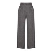 Elegante Zwarte Broek Liviana Conti , Gray , Dames