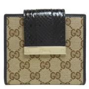 Pre-owned Canvas wallets Gucci Vintage , Brown , Dames