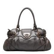 Pre-owned Leather shoulder-bags Salvatore Ferragamo Pre-owned , Brown ...