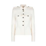 Militair-geïnspireerde wollen jas & mantel Dolce & Gabbana , White , D...