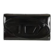 Zwarte Accessoires Portemonnee met Ritsmuntenvak Diesel , Black , Dame...