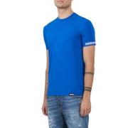 Heren Ronde Hals T-Shirt Dsquared2 , Blue , Heren