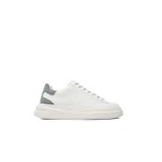 Leren Sneakers - Wit, Ronde Neus Guess , White , Heren