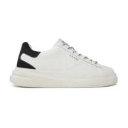 Witte Lederen Sneakers - Elba Guess , White , Dames