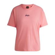 Dames T-shirt Hugo Boss , Pink , Dames