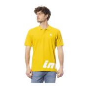 Korte Mouw Polo Shirts met Borstlogo Invicta , Yellow , Heren