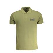 Korte Mouw Polo Shirt Groen Logo Cavalli Class , Green , Heren