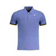 Blauw Polo T-shirt Heren K-Way , Blue , Heren