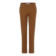 Moderne pasvorm Chino broek met Hi-Flex vezels Brax , Brown , Heren