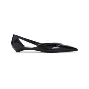 Zwarte Ballerina's Schoenen Elegante Stijl Prada , Black , Dames